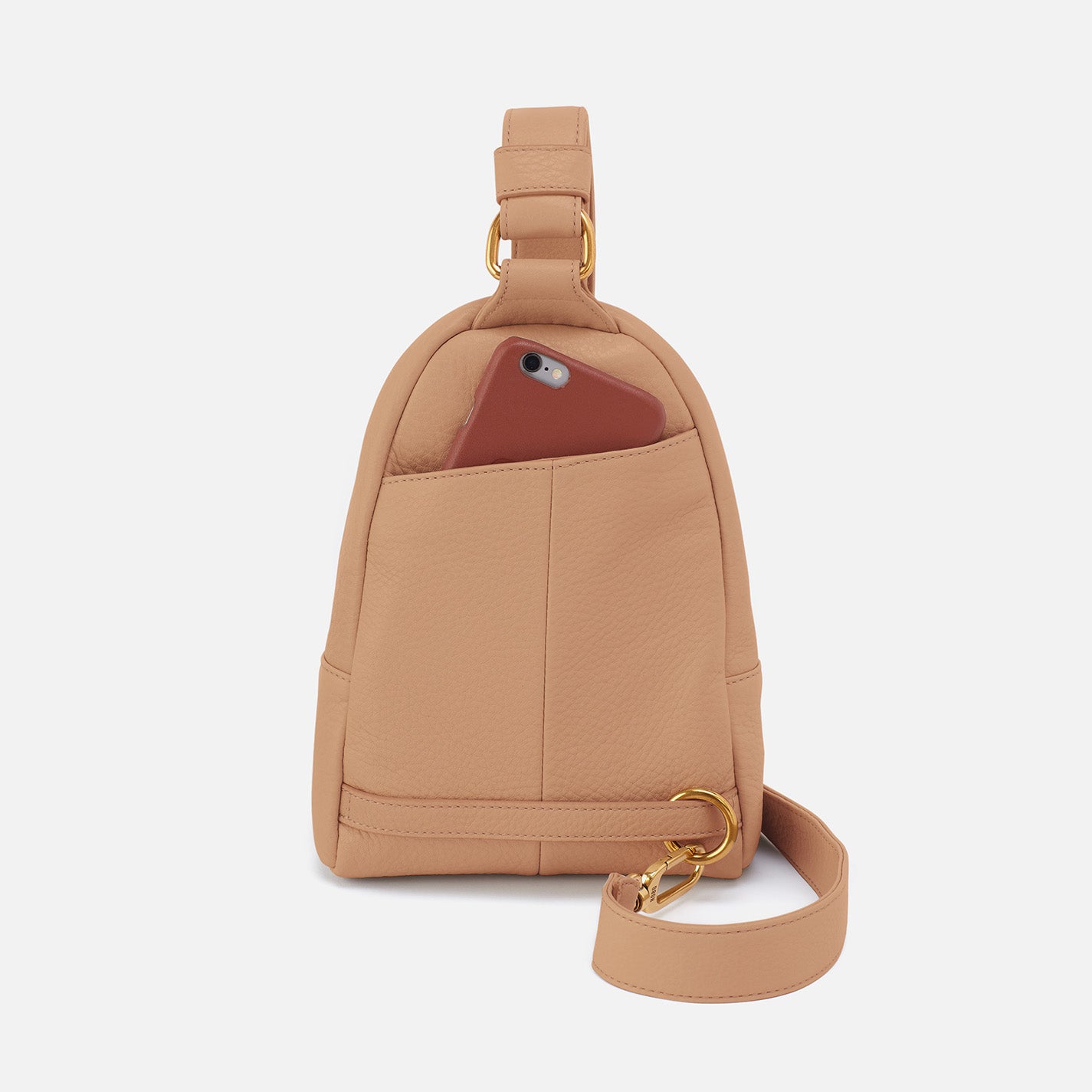 Fern Sling In Pebbled Leather - Sandstorm - Image 6