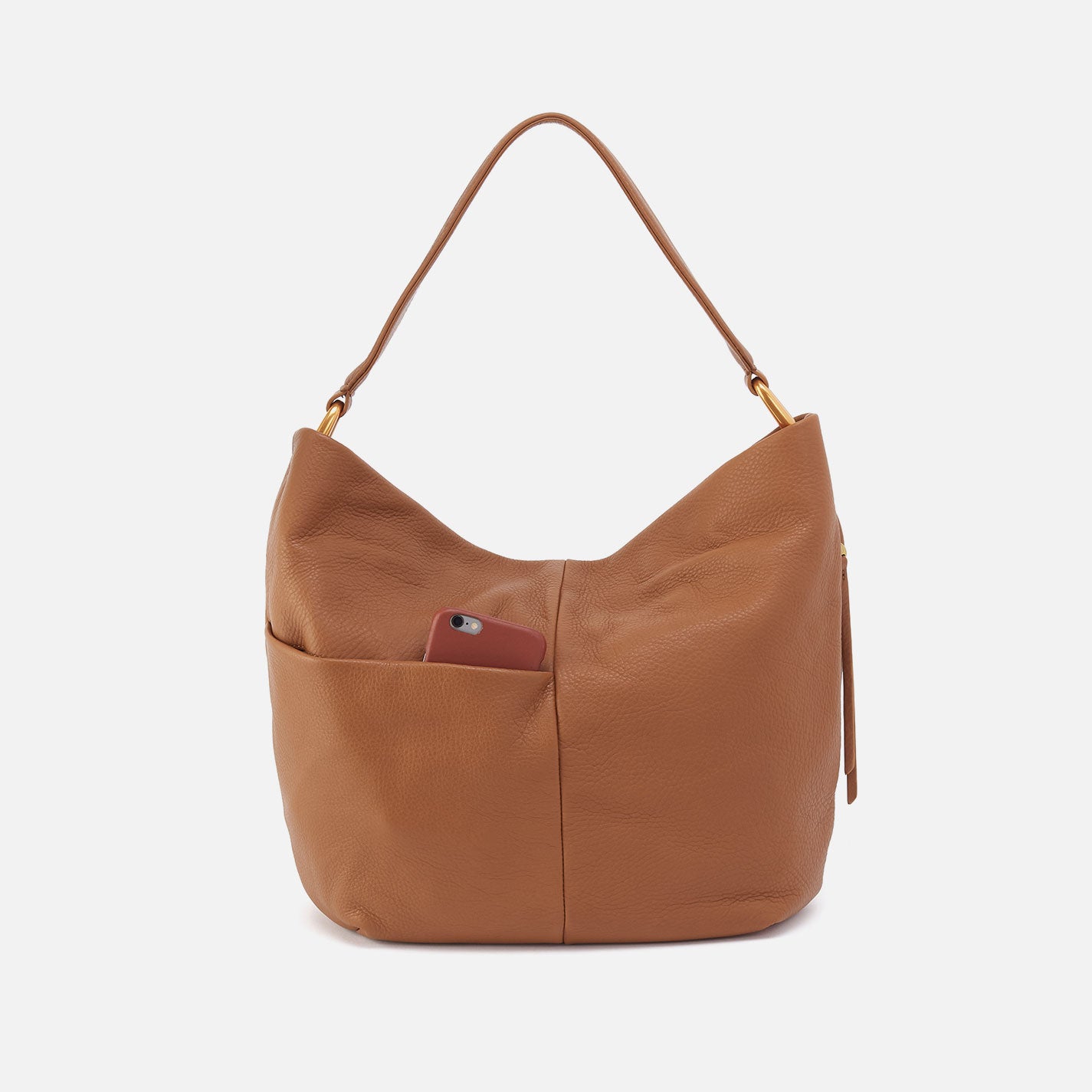 Harley Hobo in Pebbled Leather - Warm Honey - Image 5