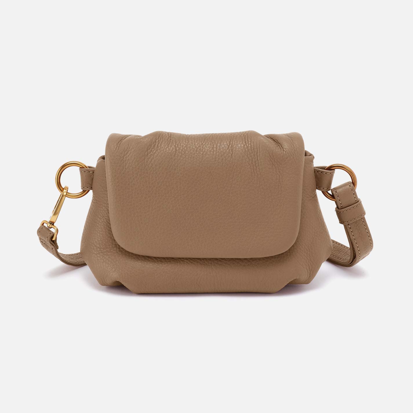 Harley Crossbody Sling in Pebbled Leather - Cedar Sagebrush