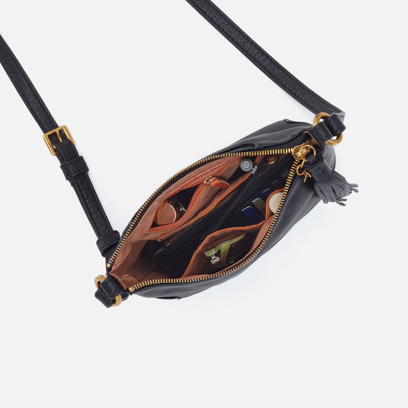 Lexi Crossbody In Pebbled Leather - Saddle Stardust - Image 3