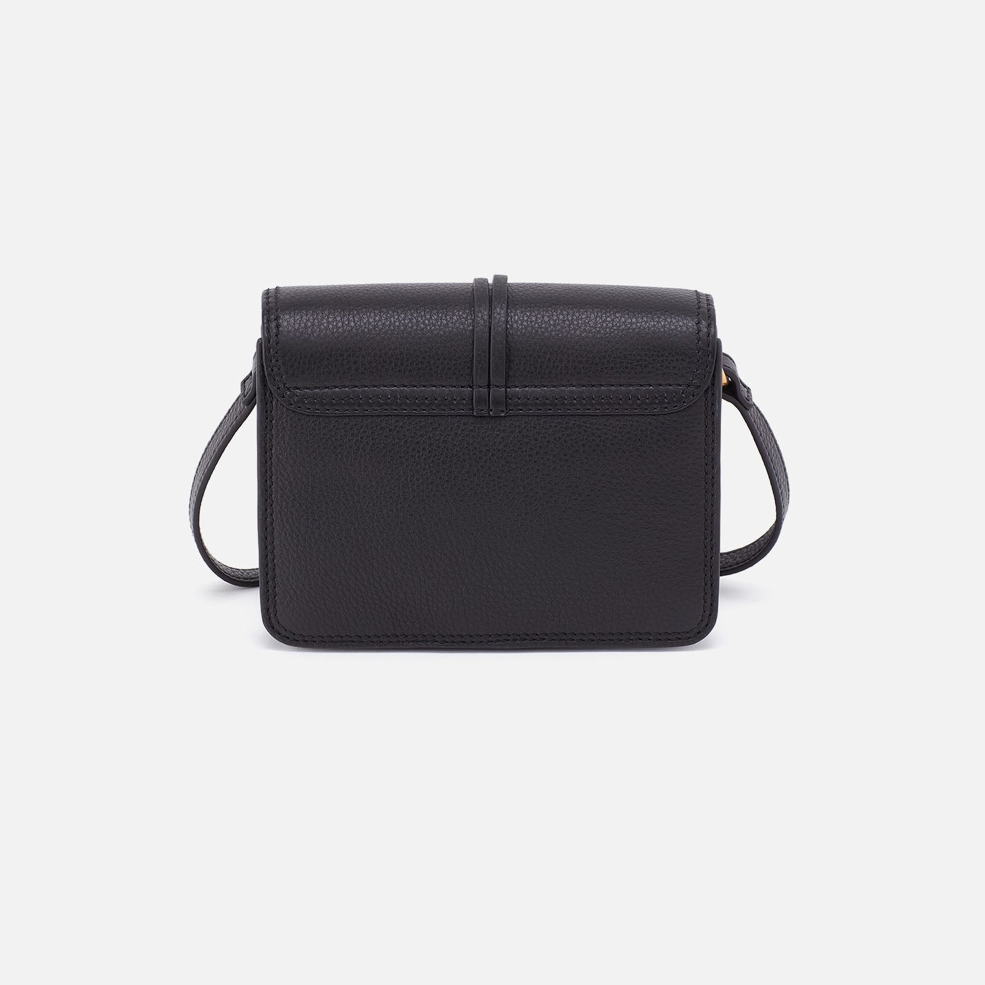 Eden Small Crossbody In Pebbled Leather - Black - Image 4