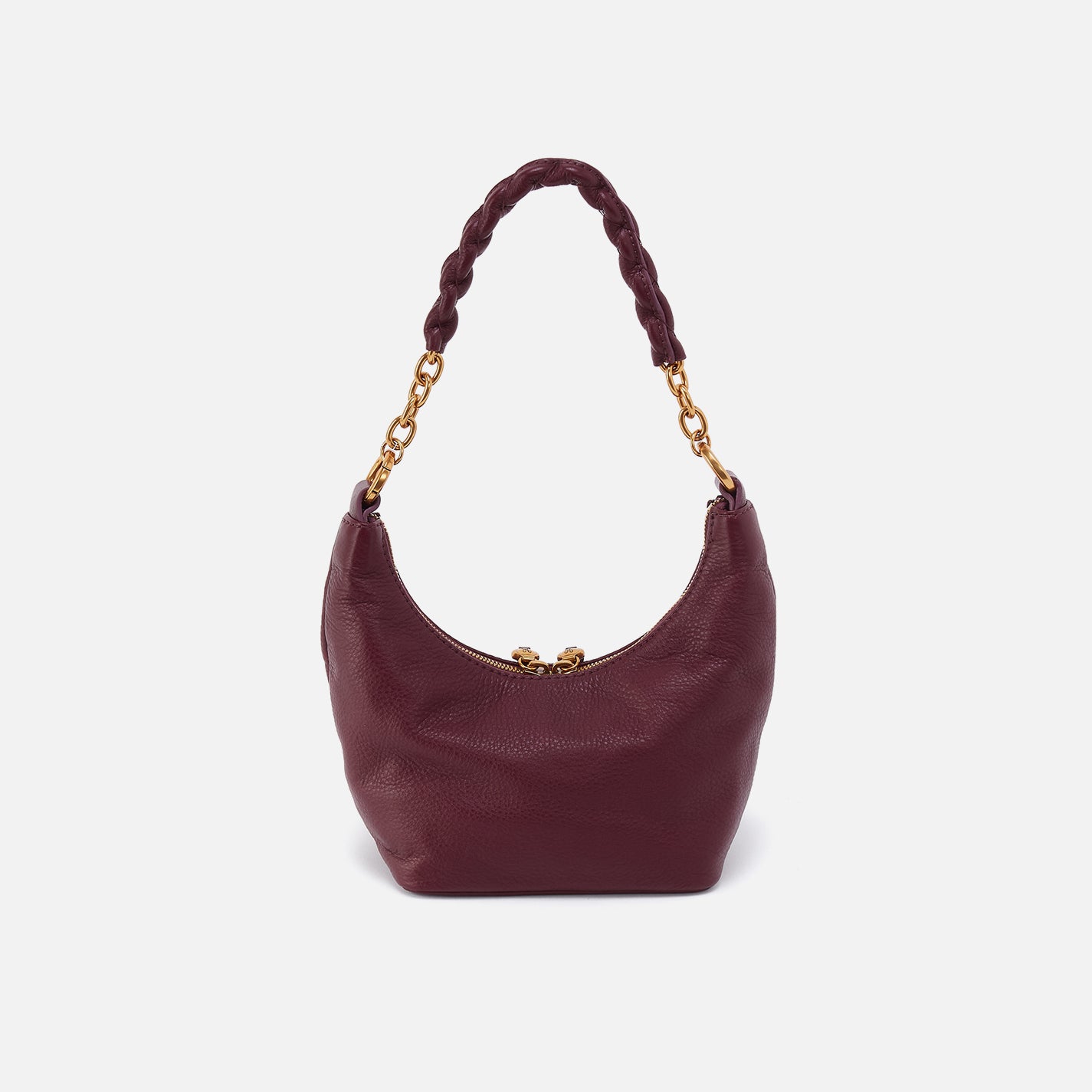 Astrid Small Crossbody in Pebbled Leather - Mulberry Glaze - Image 4