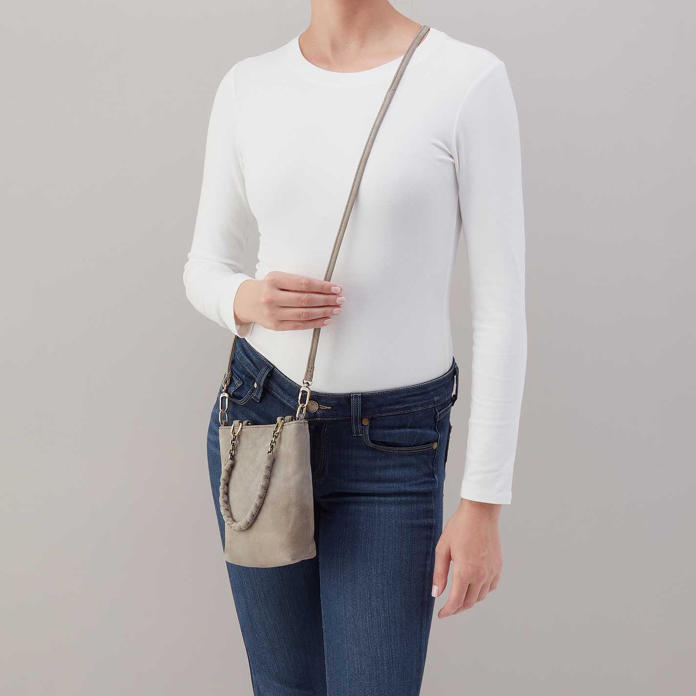 Tennessee Mini Bag in Nubuck Leather - Golden Granite - Image 3
