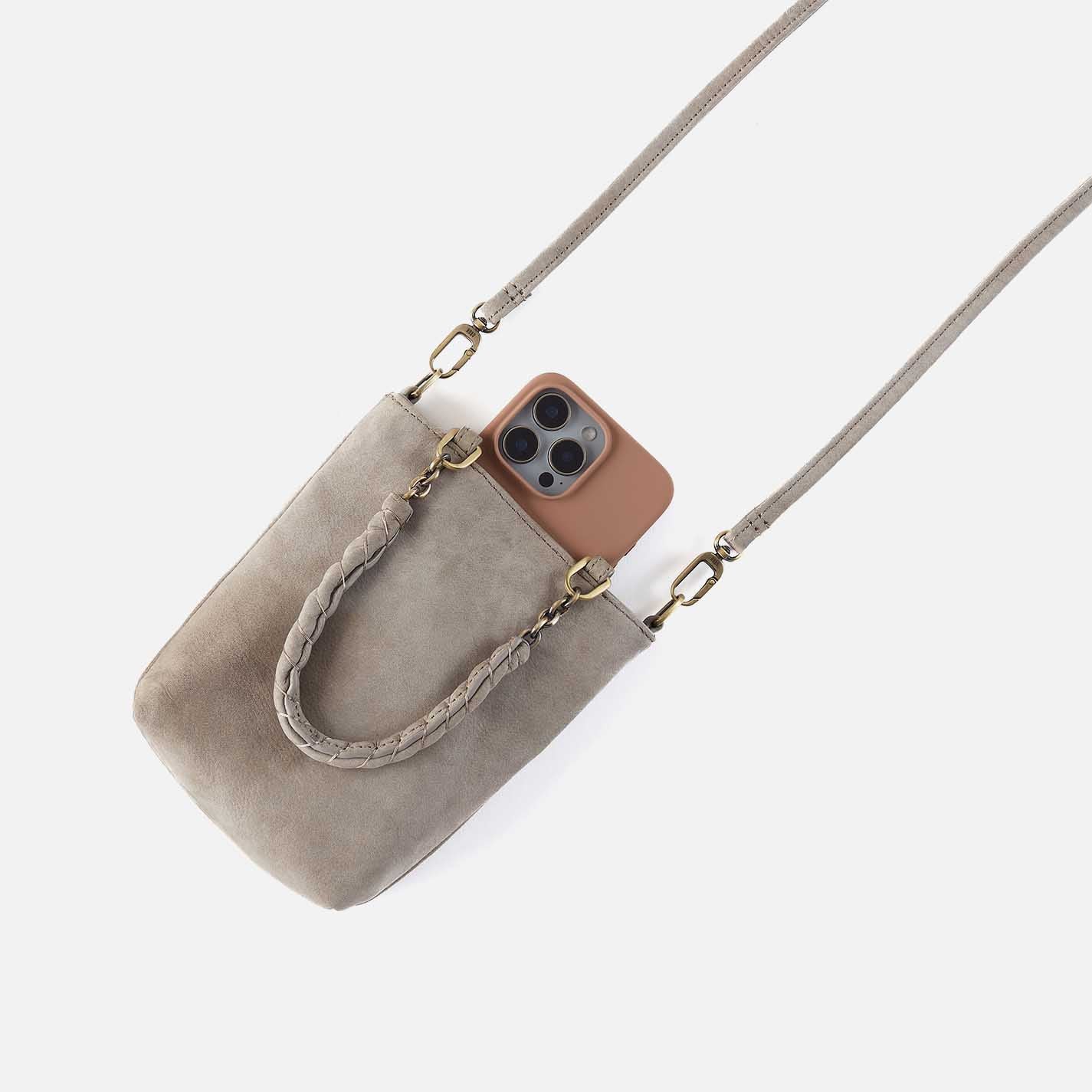 Tennessee Mini Bag in Nubuck Leather - Golden Granite - Image 4