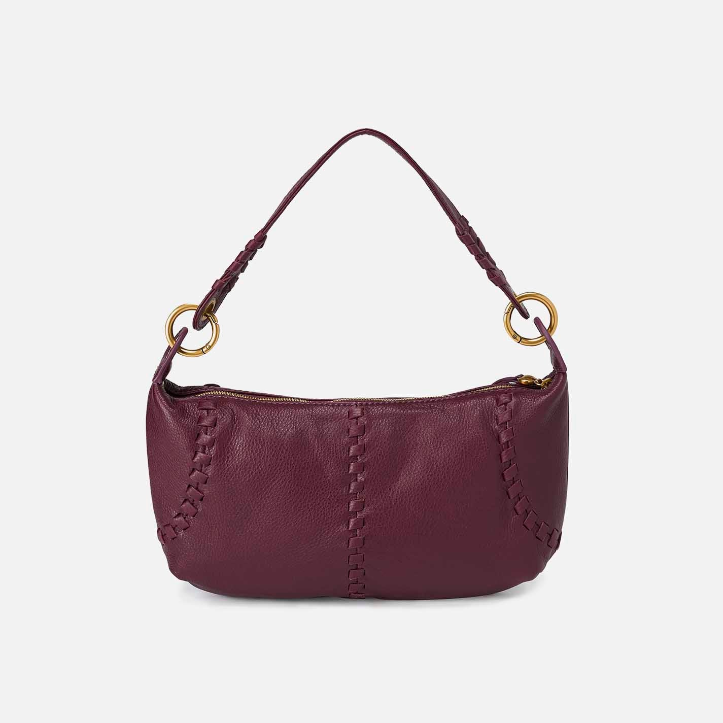 Opal Mini Shoulder in Pebbled Leather - Mulberry Glaze - Image 2