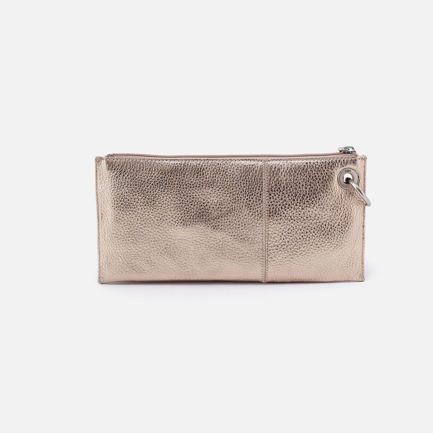 Vida Wristlet In Metallic Leather - Cameo Quartz - Image 5
