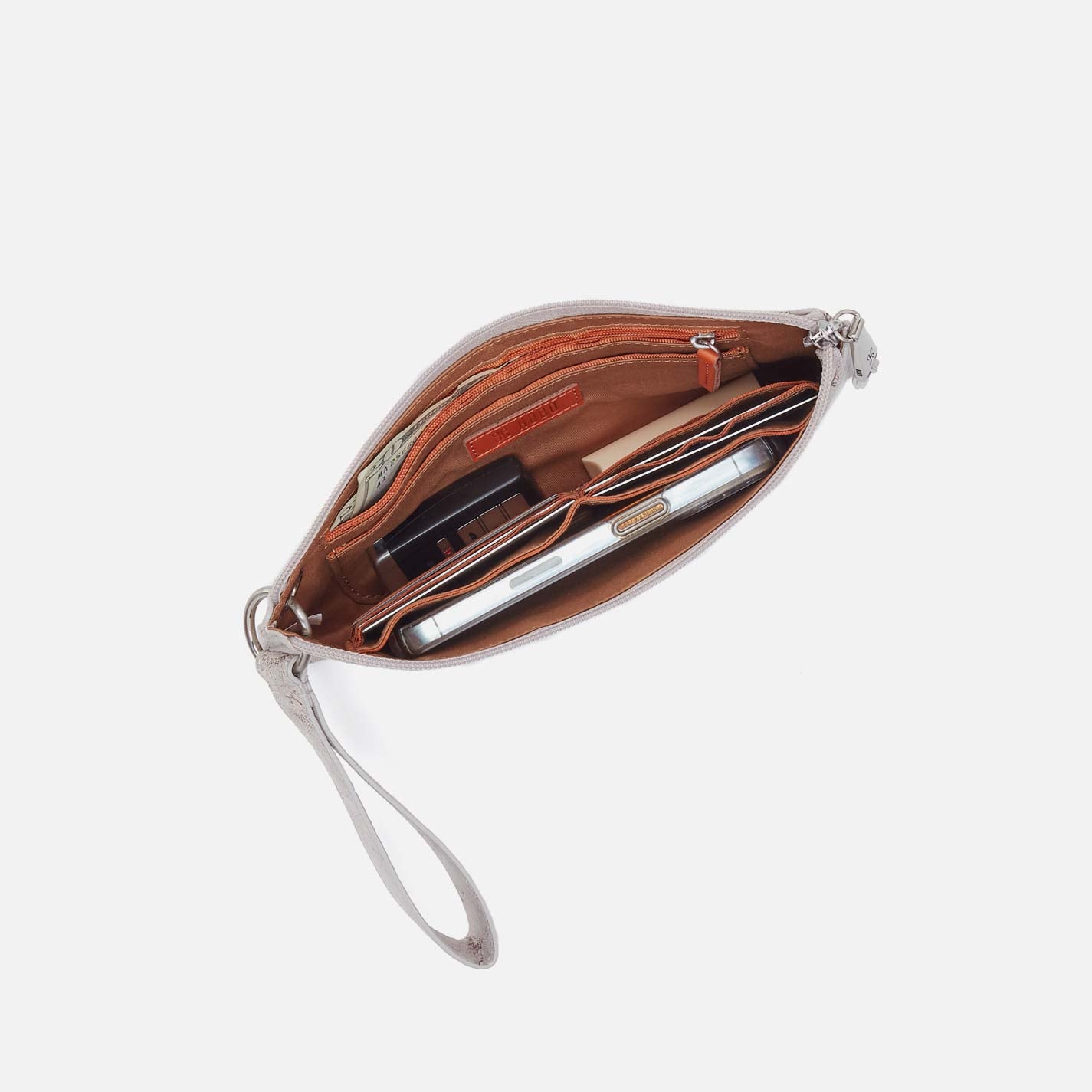 Vida Wristlet in Printed Leather - Mystic Bloom - Image 3