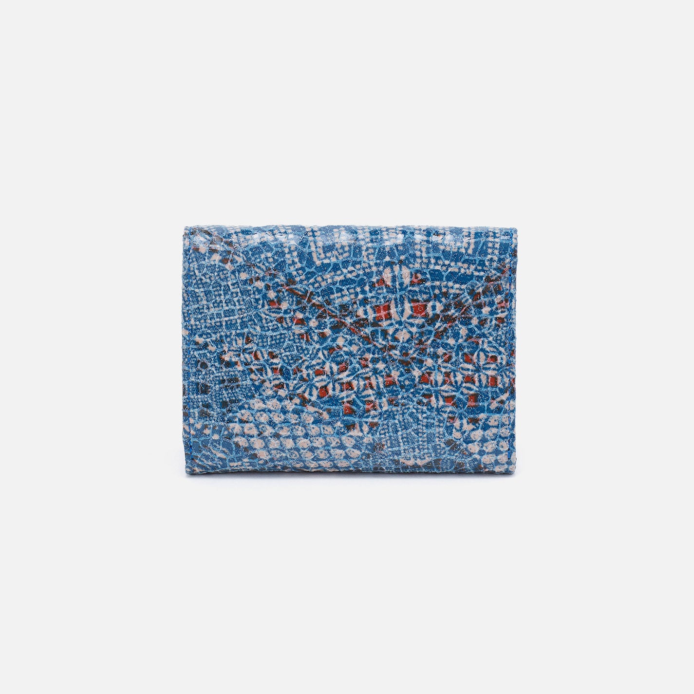 Robin Compact Wallet In Printed Leather - Boho Bandana - Image 3