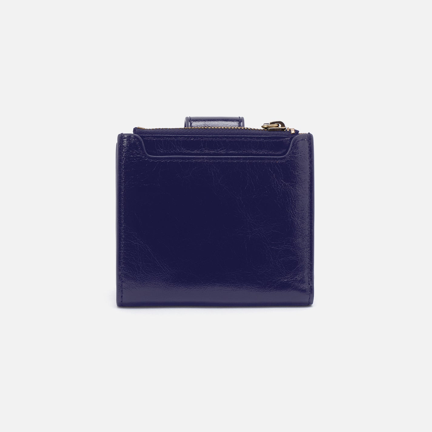 Dunn Mini Wallet in Polished Leather - Winter Violet - Image 3
