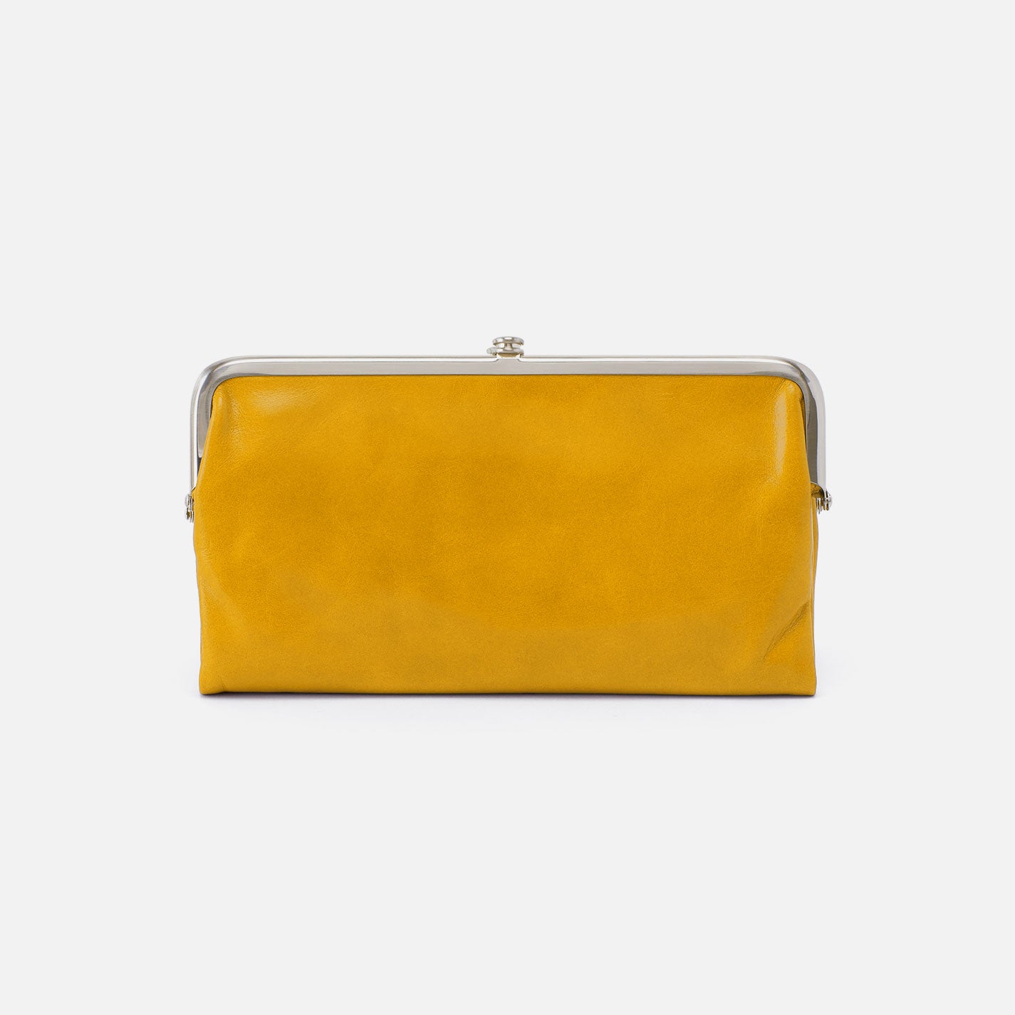 Lauren Clutch-Wallet In Polished Leather - Sun Glow - Image 7