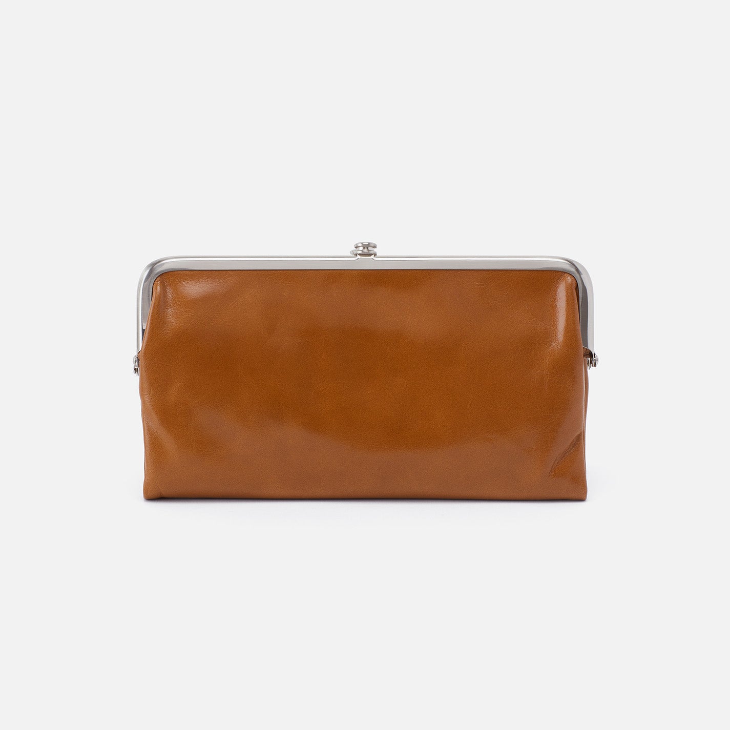 Lauren Clutch-Wallet in Polished Leather - Truffle - Image 7