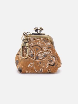 Run Frame Pouch in Printed Leather - Country Road Bloom