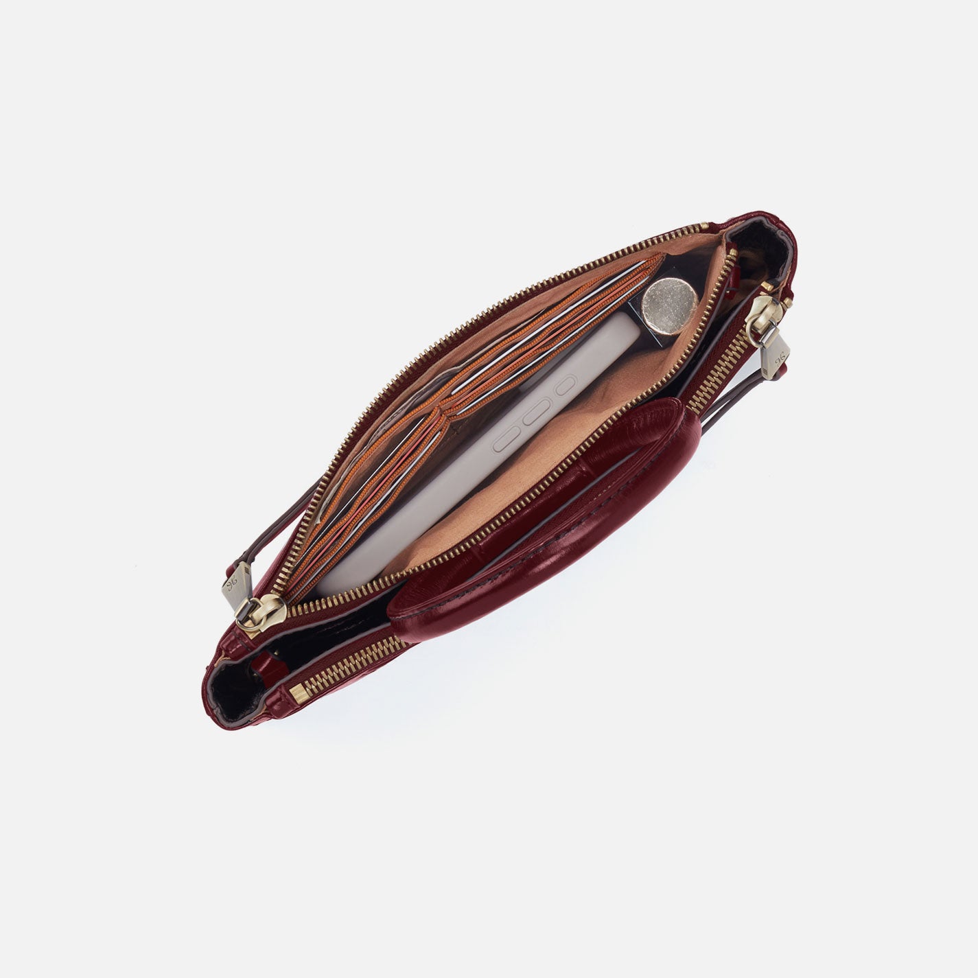 Sable Crossbody in Polished Leather - Saddleberry - Image 3