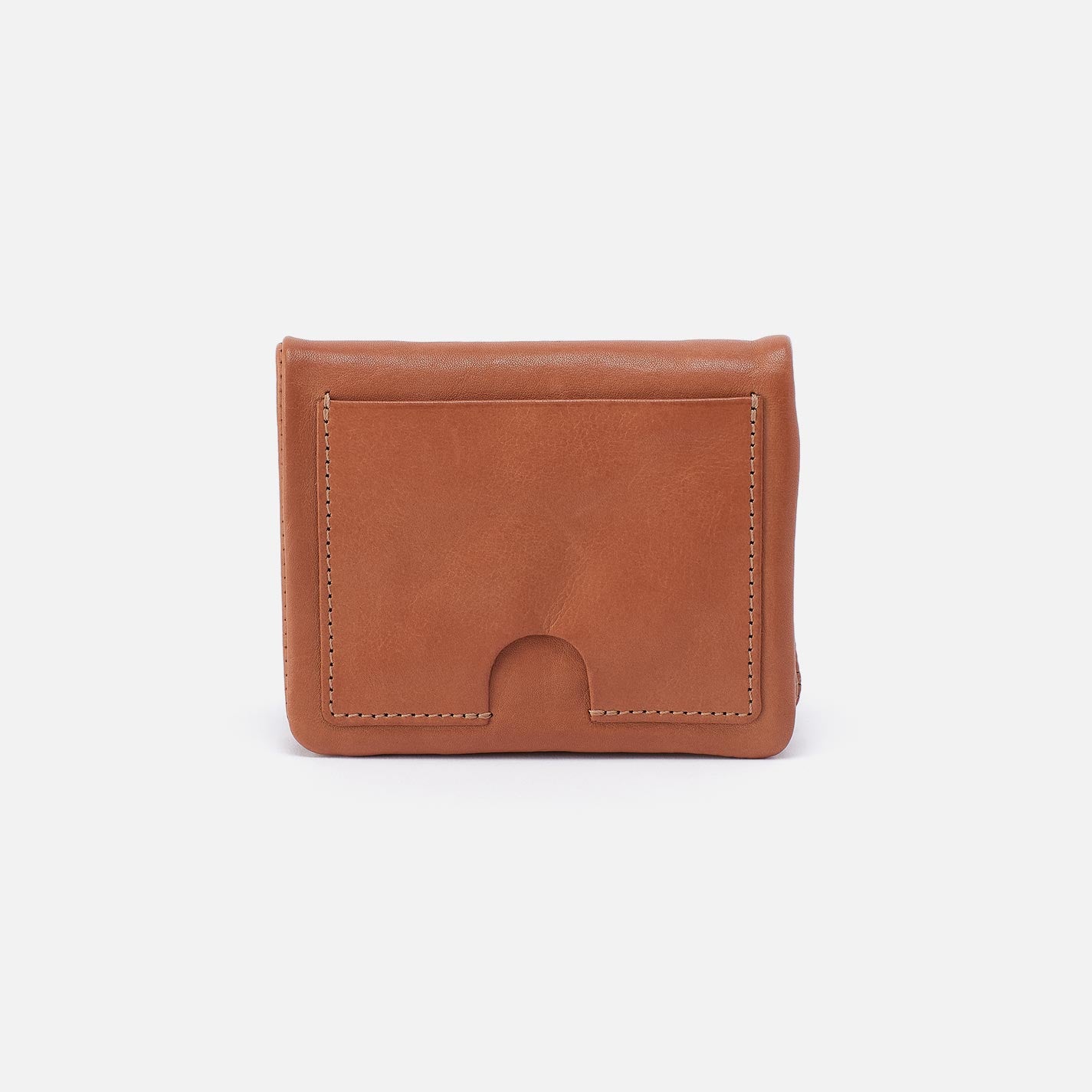 Lumen Mini Wallet in Washed Leather - Harvest Wheat - Image 4