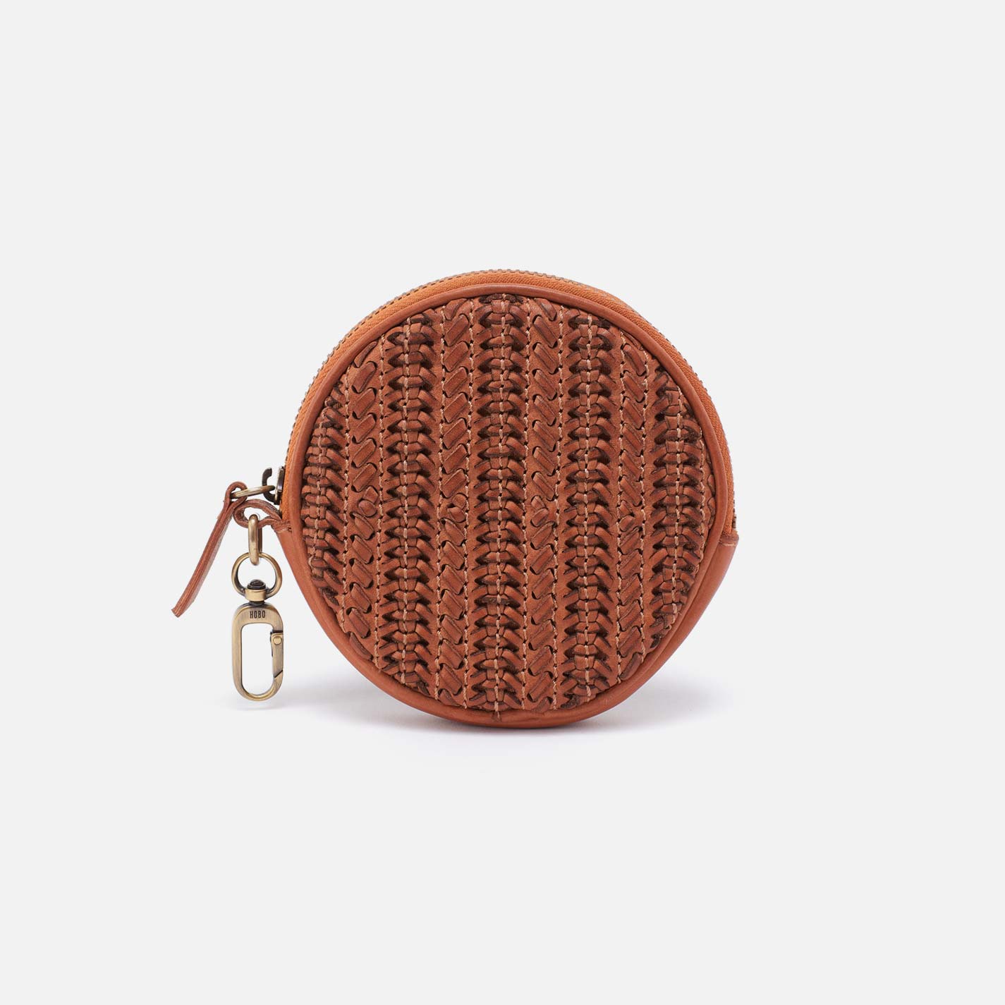 Revolve Bag Charm in Washed Leather - Harvest Wheat